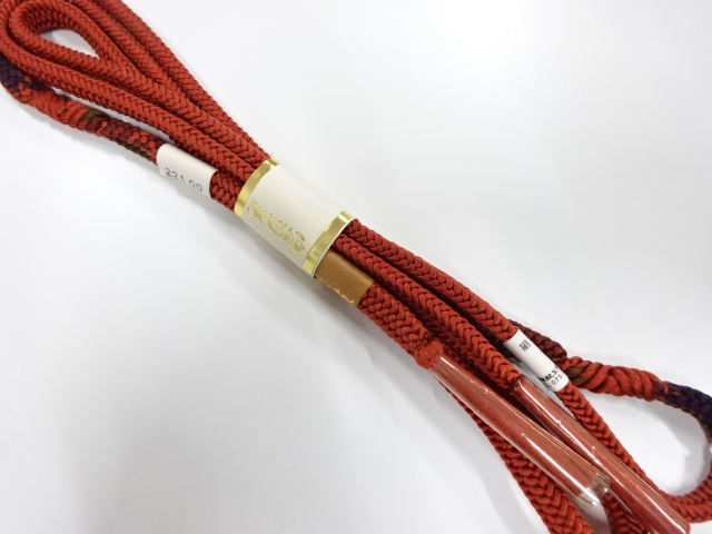 未使用品　正絹　手組帯締め